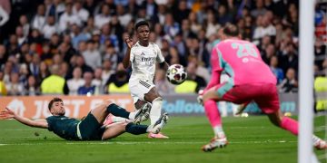 Vinicius lors du match face à Manchester City